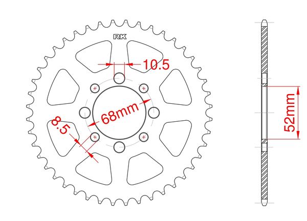 Chaine 420 - 128 maillons - Hyper Renforcée Sans Joints Toriques