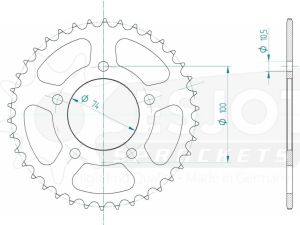 Couronne acier 38 dents_1