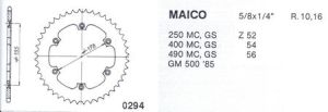 Couronne aluminium 56 dents_1