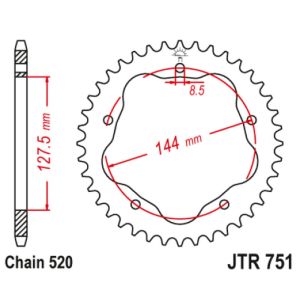 Couronne aluminium 39 dents