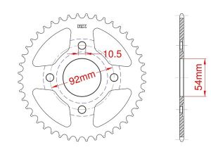 Couronne acier 52 dents_1