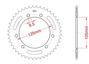 Couronne acier 45 dents_1