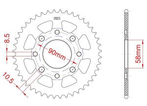 Couronne acier 37 dents