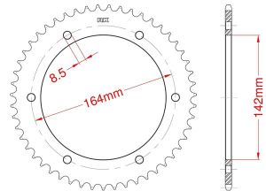 Couronne acier 52 dents_1