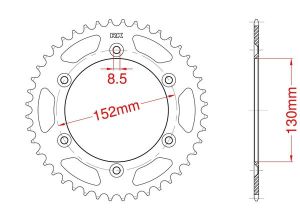 Couronne acier 40 dents (pas=415)