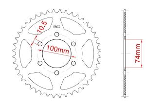 Couronne acier 46 dents_1