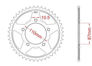 Couronne acier 47 dents