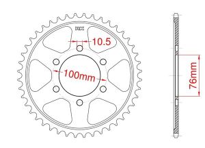 Couronne acier 38 dents