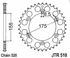 Couronne acier 46 dents_1