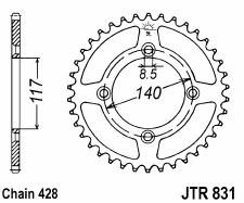 Couronne acier 46 dents