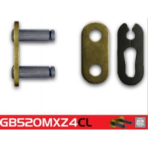 Schakel met kettingslotje RK 520 MXZGB goud