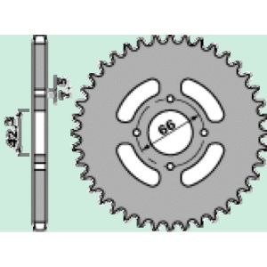 Couronne acier 40 dents