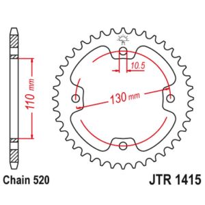 Couronne acier 38 dents