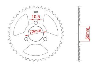 Couronne aluminium 34 dents_1