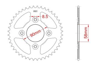 Couronne acier 36 dents