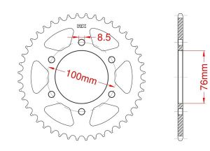 Couronne acier 43 dents