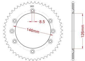 Couronne alu 50 dents_1