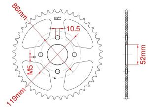 Couronne acier 30 dents_1