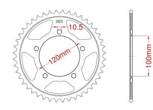 Couronne acier 40 dents