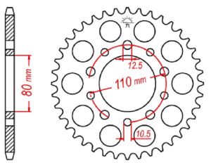 Couronne acier 40 dents