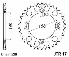 Couronne acier 42 dents