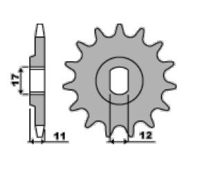 Pignon avant 11 dents