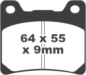 Jeu de plaquettes de frein racing métalliques PREMIER