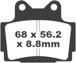 Jeu de plaquettes de frein racing métalliques PREMIER