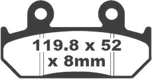 Jeu de plaquettes de frein racing métalliques PREMIER