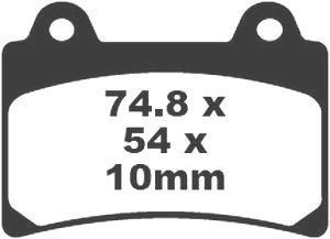 Jeu de plaquettes de frein racing métalliques PREMIER