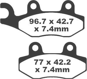 Jeu de plaquettes de frein PREMIER Kevlar