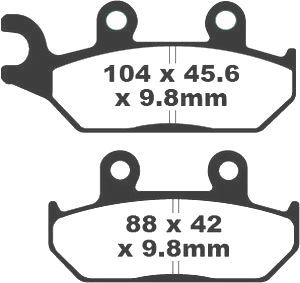 Jeu de plaquettes de frein PREMIER Kevlar