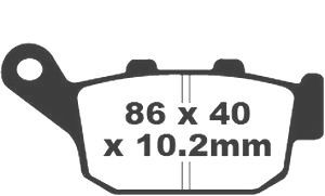 Jeu de plaquettes de frein racing métalliques PREMIER