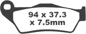 Jeu de plaquettes de frein racing métalliques PREMIER