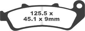 Jeu de plaquettes de frein racing métalliques PREMIER