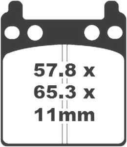 Jeu de plaquettes de frein PREMIER Kevlar