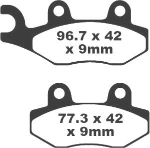 Jeu de plaquettes de frein PREMIER Kevlar