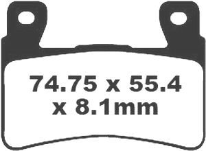 Jeu de plaquettes de frein racing métalliques PREMIER