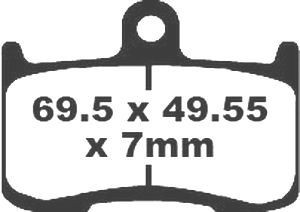 Jeu de plaquettes de frein racing métalliques PREMIER