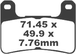 Jeu de plaquettes de frein racing métalliques PREMIER