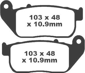 Jeu de plaquettes de frein racing métalliques PREMIER