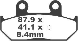 Jeu de plaquettes de frein racing métalliques PREMIER