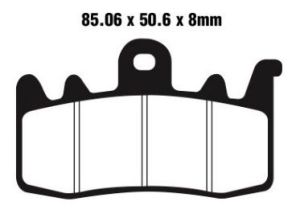 Jeu de plaquettes de frein racing métalliques PREMIER