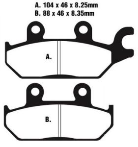 Jeu de plaquettes de frein racing métalliques PREMIER