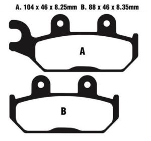 Jeu de plaquettes de frein racing métalliques PREMIER