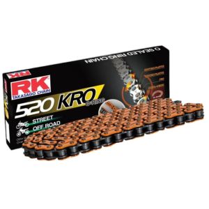 Chaine RK 520 O'Ring renforcée 88 maillons orange