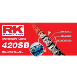 Chaine RK 420 RENF. COULEUR bleue 118 M_1