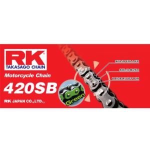 Chaine RK 420 RENF. COULEUR VERTE 110 M_1