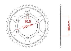 Couronne acier 41 dents