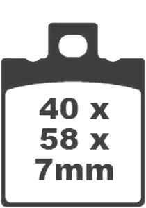 Jeu de plaquettes de frein racing métalliques PREMIER